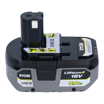 Batería recargable RYOBI RB18L50 18 V 5.0 Ah / 5000 mAh Li-Ion ( 5133002433 ) con indicador de nivel de carga