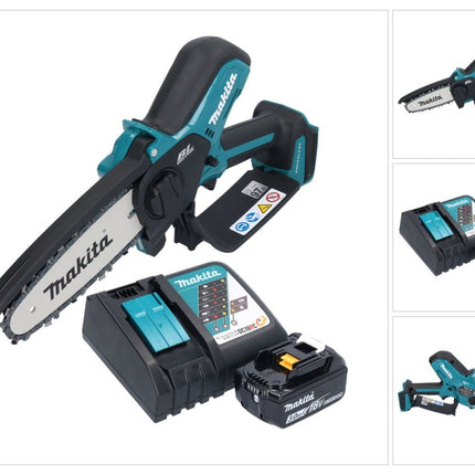 Makita DUC 150 RF01 Motosierra sin cable 18 V 15 cm sin escobillas + 1x batería 3.0 Ah + cargador