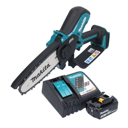Makita DUC 150 RF01 Motosierra sin cable 18 V 15 cm sin escobillas + 1x batería 3.0 Ah + cargador