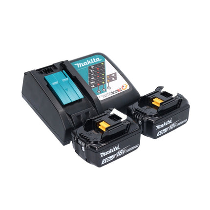 Makita DUC 150 RF201 Motosega a batteria 18 V 15 cm brushless + 2x batteria 3,0 Ah + caricabatterie