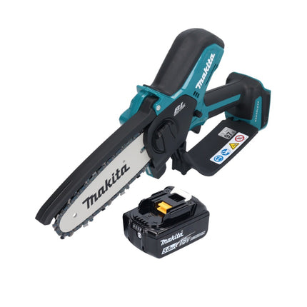 Makita DUC 150 T01 Motosega a batteria 18 V 15 cm brushless + 1x batteria 5,0 Ah - senza caricabatterie