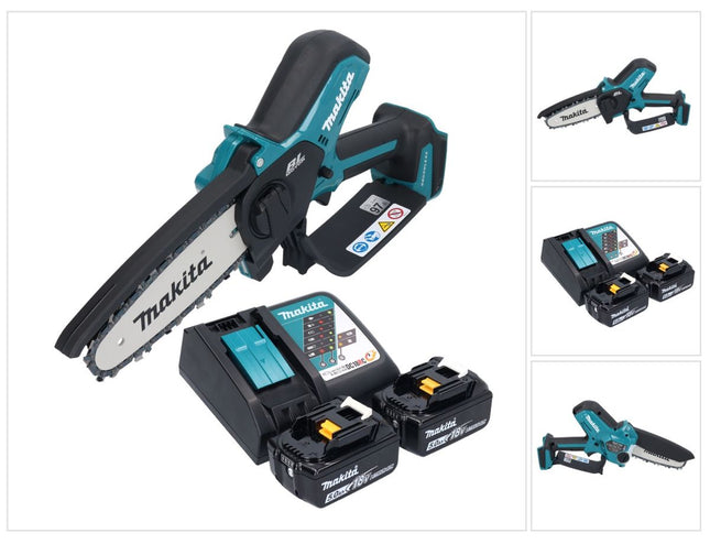 Makita DUC 150 RT201 Cordless chainsaw 18 V 15 cm brushless + 2x battery 5.0 Ah + charger
