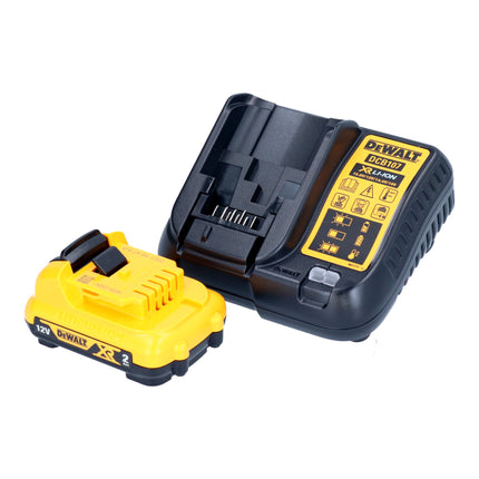 DeWalt DCE 088 D1R láser de línea a batería 12 V rojo + 1x batería 2,0 Ah + cargador + TSTAK